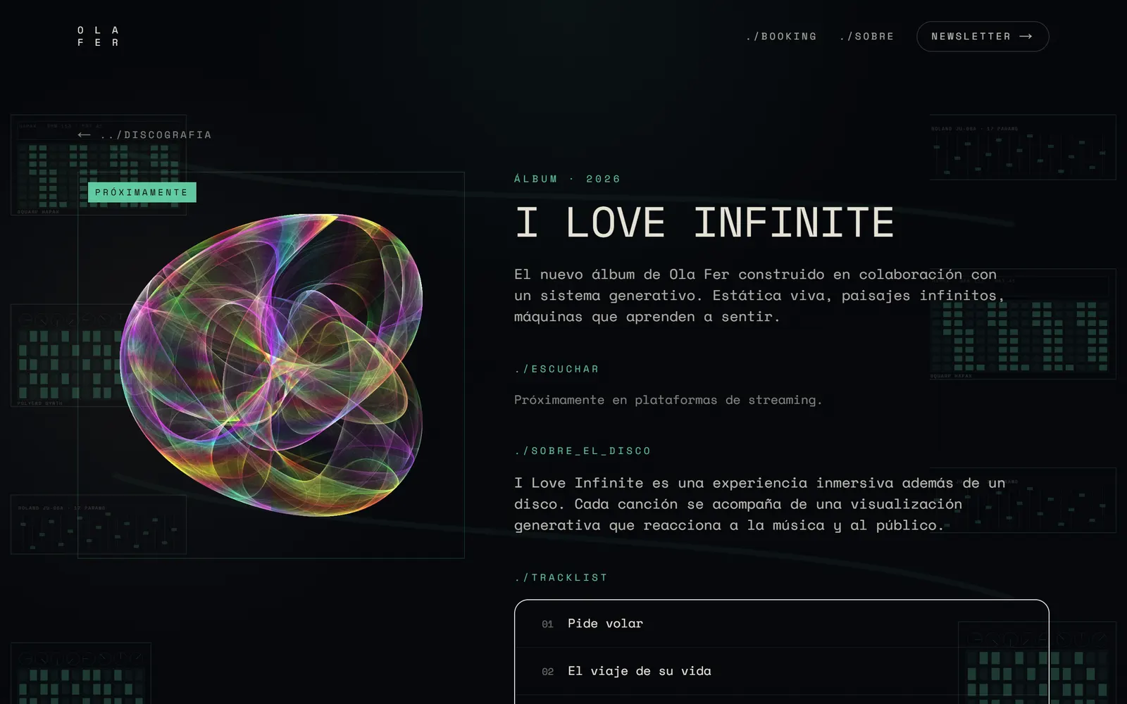 Ficha del disco I Love Infinite en olafer.com